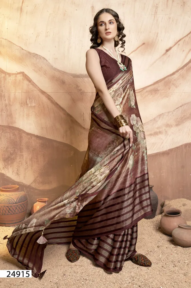 Devyosha Vol 2 By Vallabhi Printed Brasoo Sarees Wholesale Market In Surat